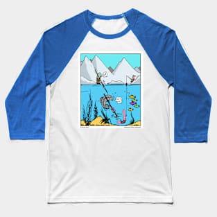Fishing at the north pole Baseball T-Shirt